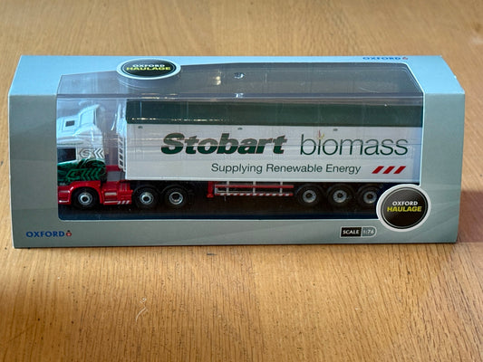 Oxford Diecast Stobart Scania R440 Biomass Trailer Amelia Ella 1:76 OO Gauge