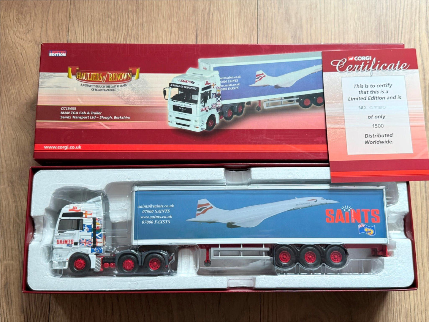 Corgi Hauliers of Renown CC13406 - 1:50 Saints Transport BNIB