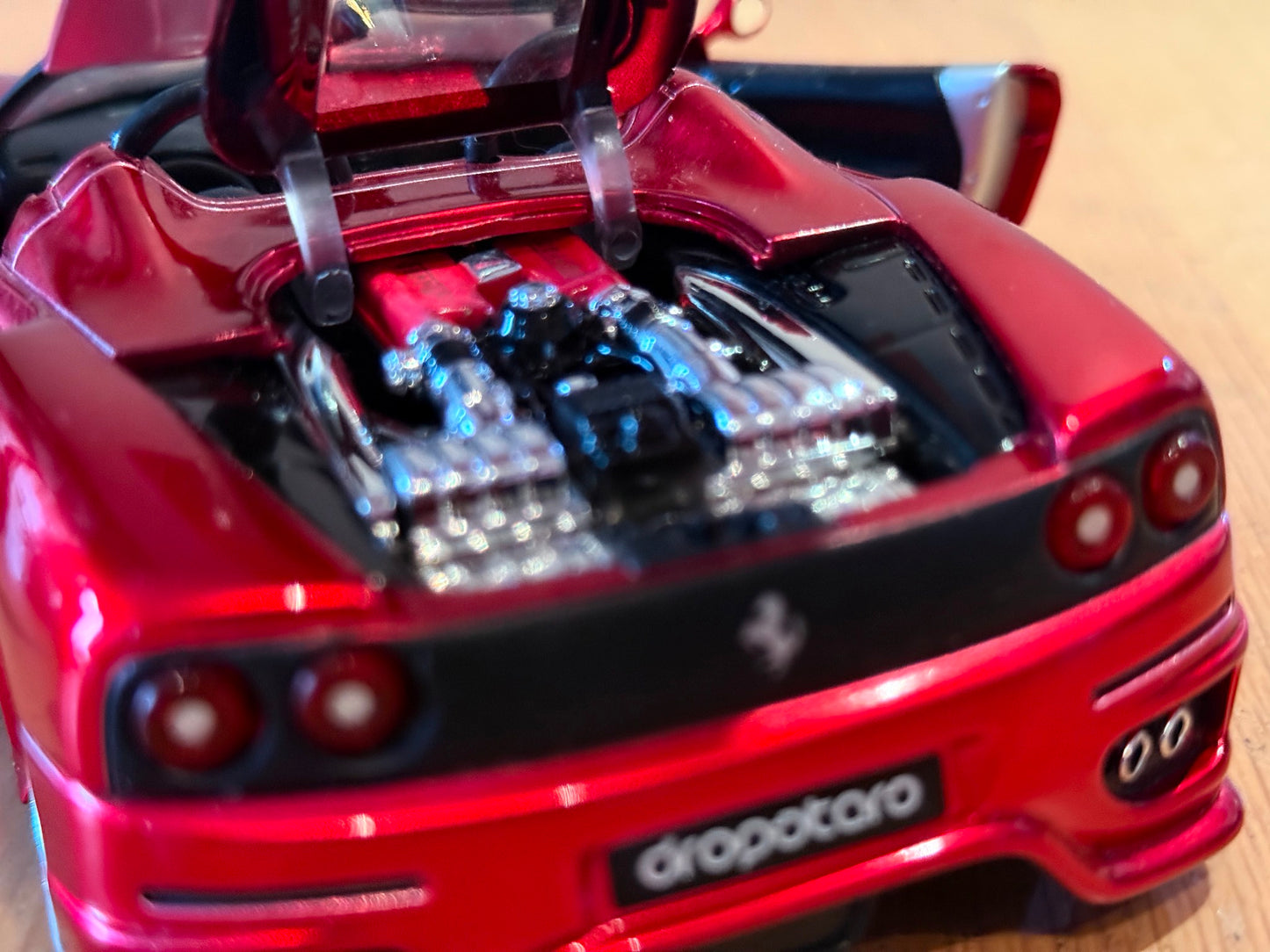 Hot Wheels Dropstars mid-scale (approx. 1:20) Red Ferrari 360 Spider