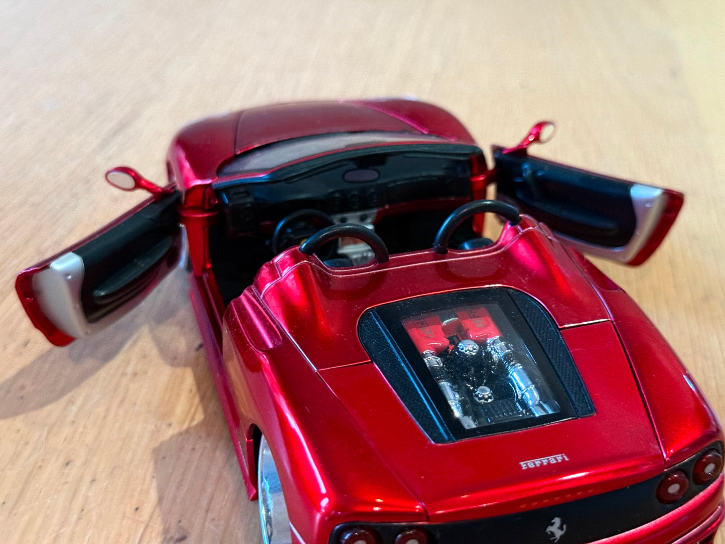 Hot Wheels Dropstars mid-scale (approx. 1:20) Red Ferrari 360 Spider