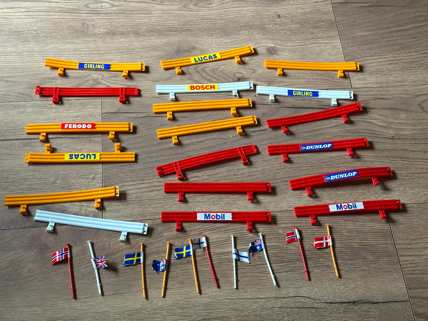 Scalextric 1:32 C274 Scalextric Crash Barriers and  With Stickers applied