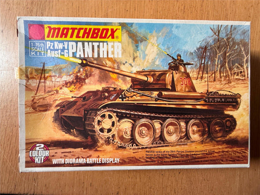 New Matchbox PzKw-V Ausf-G Panther 1:76 Plastic Model Kit (never opened)