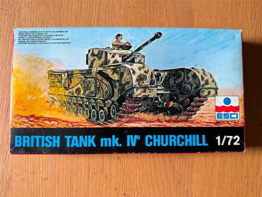 New ESCI Churchill MK IV Tank - 1:72 Plastic Model Kit (never opened)