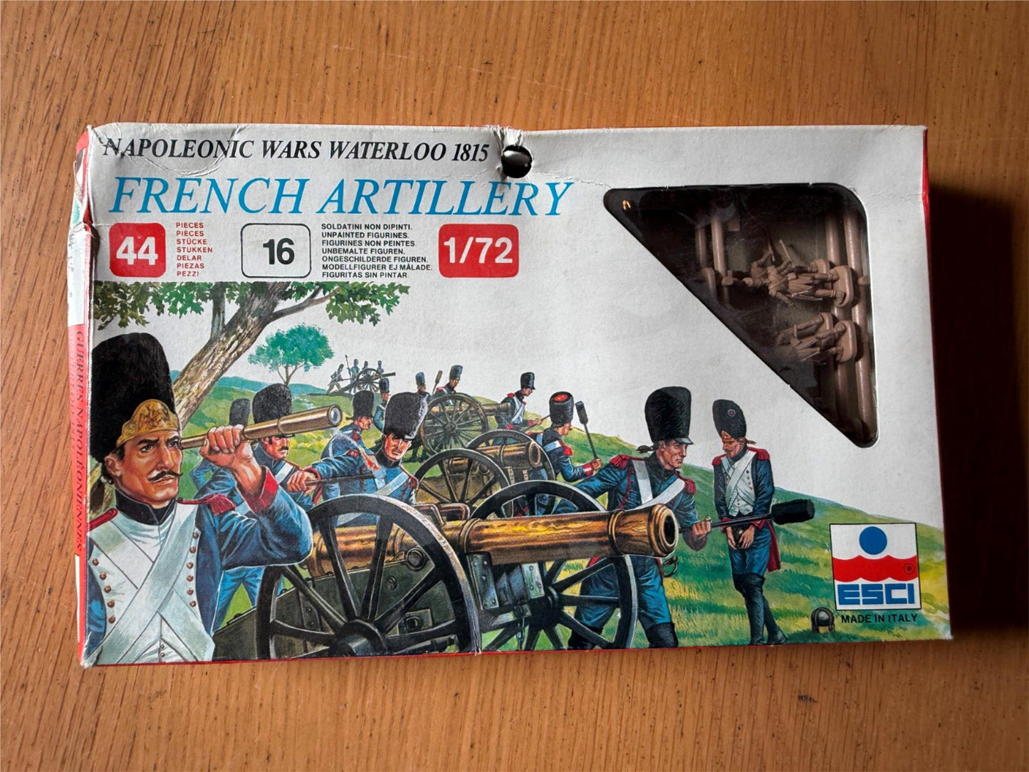 New ESCI French Artillery - Waterloo 1815 1:72 Model Kit (never opened)