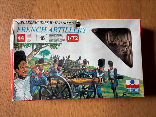 New ESCI French Artillery - Waterloo 1815 1:72 Model Kit (never opened)