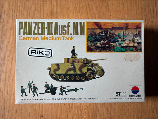 New Nitto Kagaku Panzer III Austf M/N - 1:76 Plastic Model Kit (never opened)