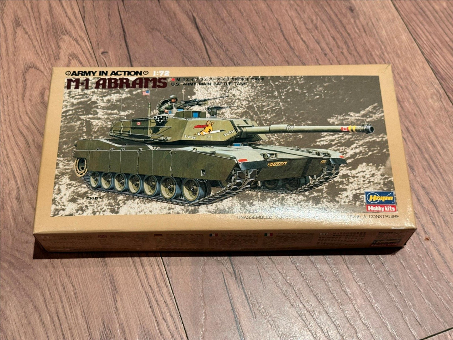 New Hasegawa M1 Abrams  - 1:72 Plastic Model Kit (never opened)