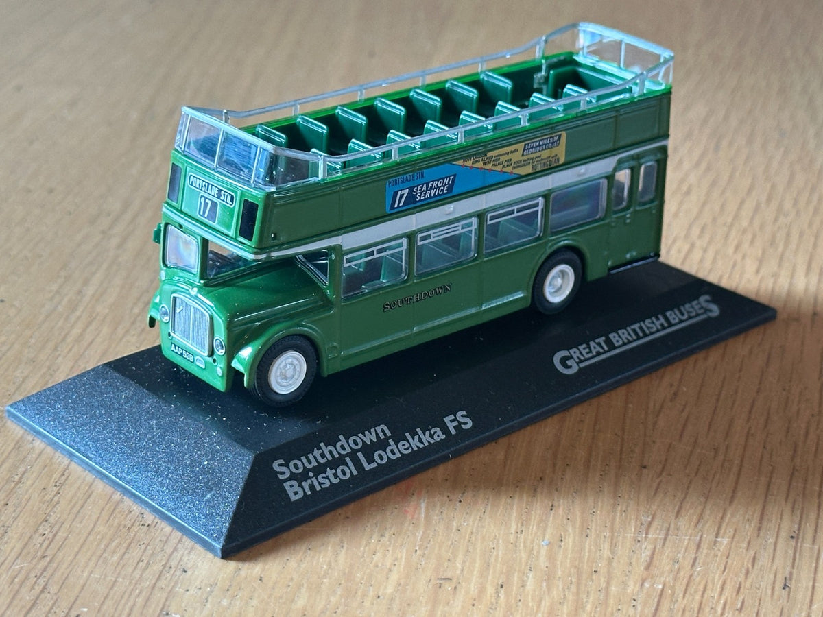 Atlas Great British Buses 1:76 OO Gauge - Southdown Bristol Lodekka FS