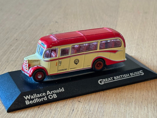 Atlas Great British Buses 1:76 Wallace Arnold Bedford OB. No Box.