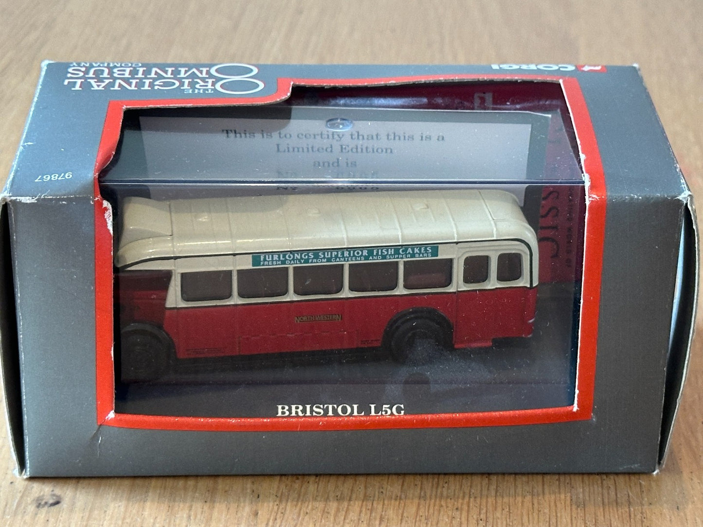 Corgi 97867 - 1:76 Bristol L5G - North Western Road Car Co  - Route 27 Buxton