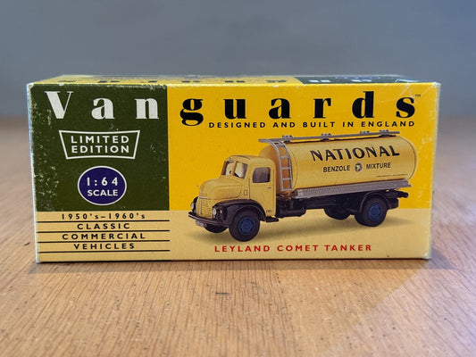 Corgi Vanguards 1:64 Leyland Comet Tanker - National Benzole Mixture