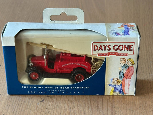 Days Gone Diecast 1934 Dennis Fire Engine - Devon County Fire Brigade. Boxed.