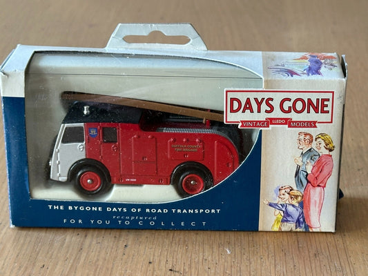 Days Gone Vanguards 1955 Dennis F8 Fire Engine -Suffolk County. Boxed.
