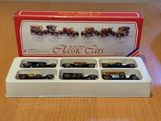 Die-Cast Metal Classic Cars - Set of 6 - Numbers 301-306