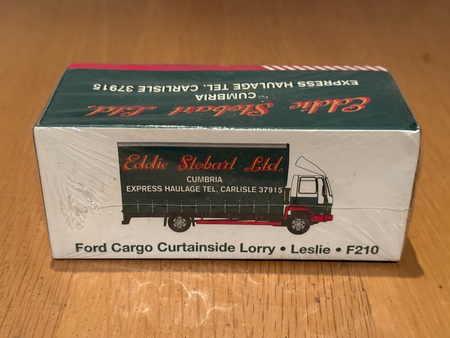 Atlas Editions OO Gauge Eddie Stobart - Ford Cargo F210 Curtainside  Leslie BNIB