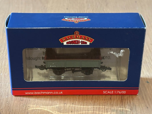 Bachmann 37-354A OO Gauge 13 t steel sand tippler wagon B746724 BR grey Preowned