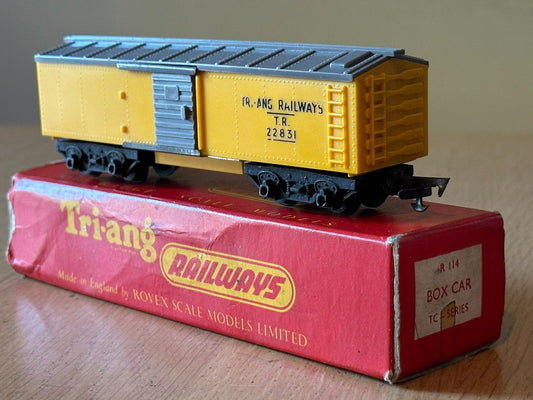Tri-ang R114 OO Gauge T-C Series Box Car TR22831. Original Box.