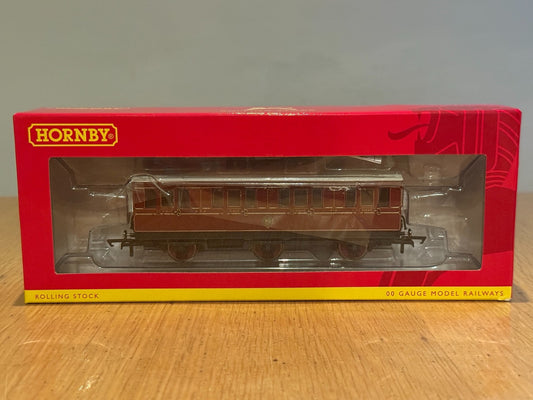 Hornby OO Gauge R40135  - NBR 6 Wheel 1st Class Coach No.414 With Lights