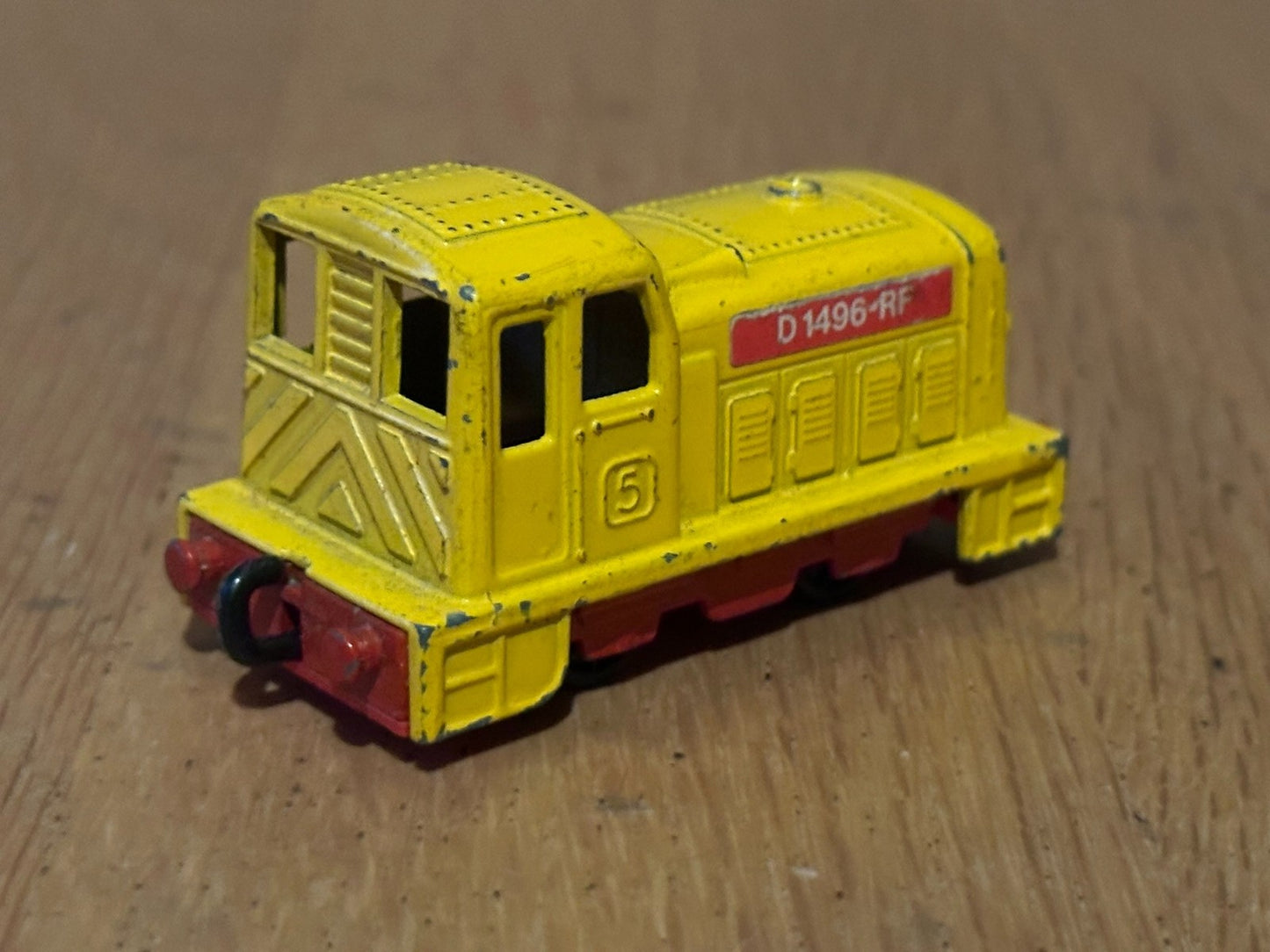 1978 Diecast Matchbox Yellow Shunter Train Loco D 1496-RF. No Box.