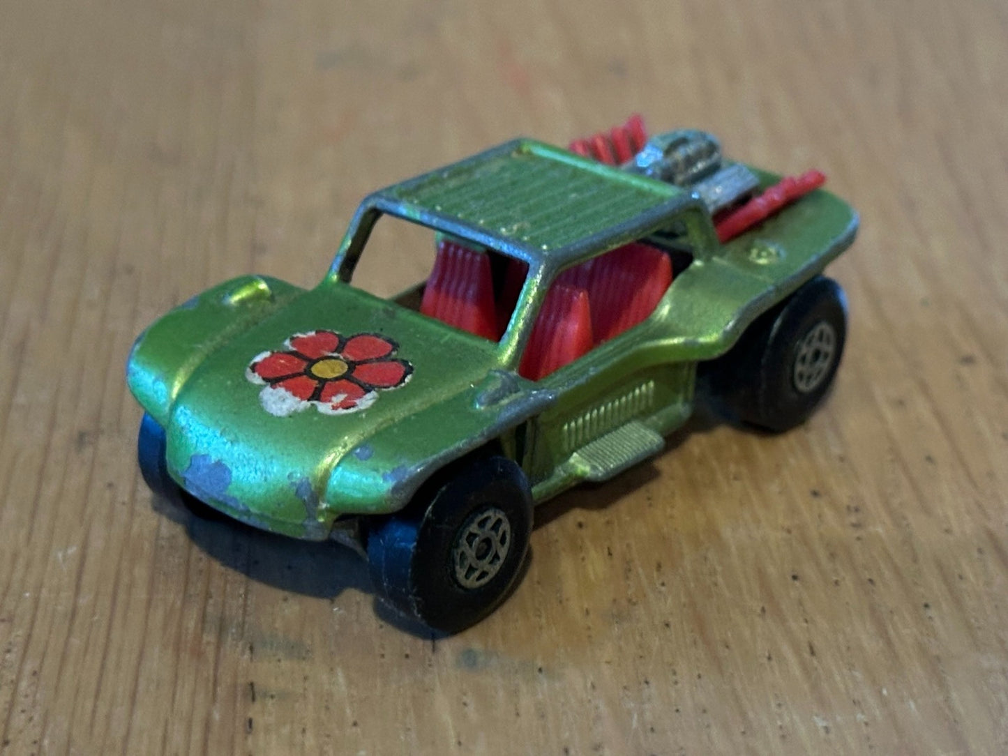 1971 Diecast Matchbox No 13 Baja Buggy Super Fast - Green. No Box.