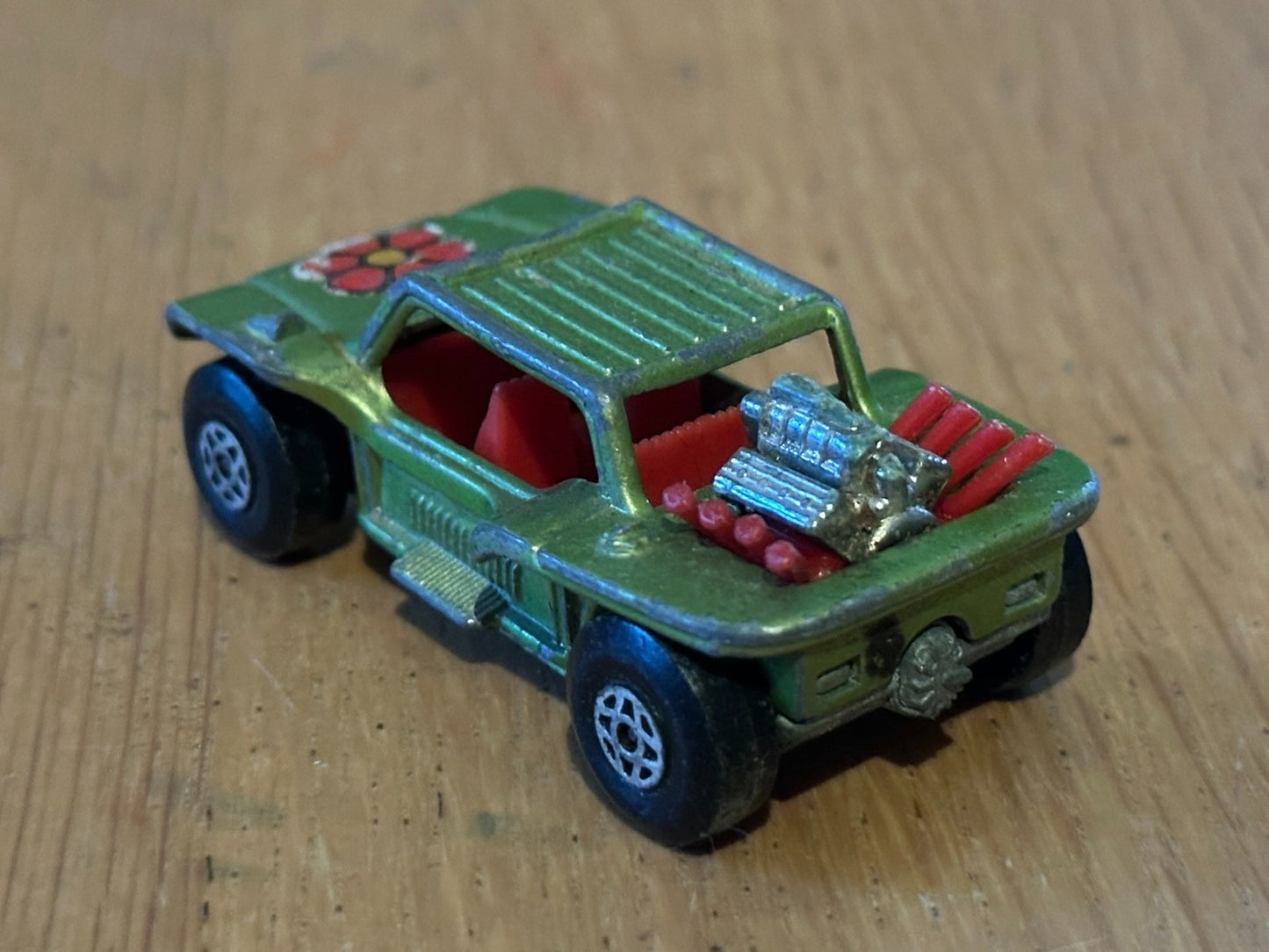 1971 Diecast Matchbox No 13 Baja Buggy Super Fast - Green. No Box.
