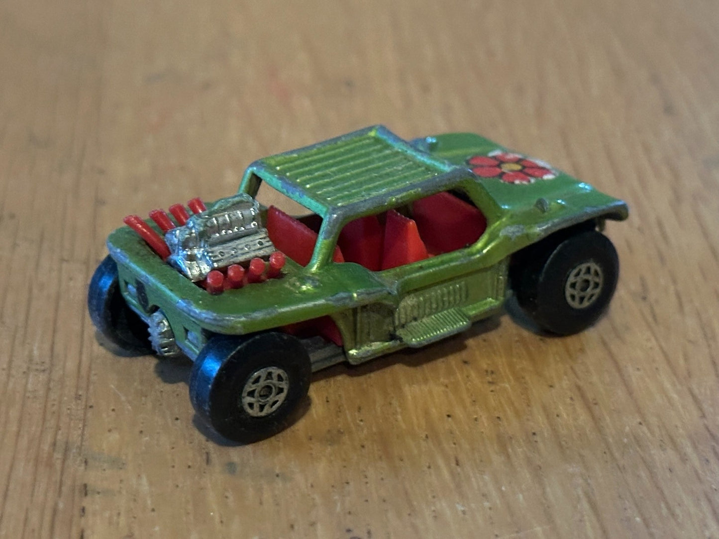 1971 Diecast Matchbox No 13 Baja Buggy Super Fast - Green. No Box.
