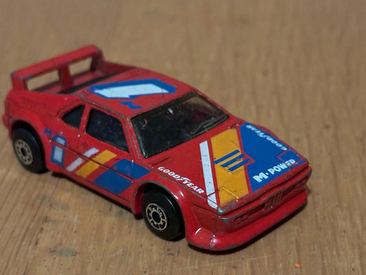 1981 Diecast Matchbox Lesney MB52 BMW M1 Red M-Power Livery. No Box.