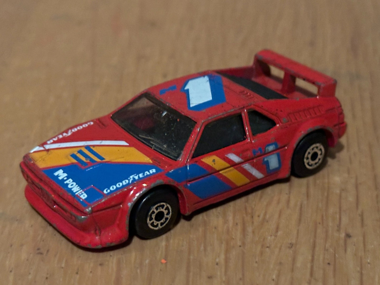 1981 Diecast Matchbox Lesney MB52 BMW M1 Red M-Power Livery. No Box.