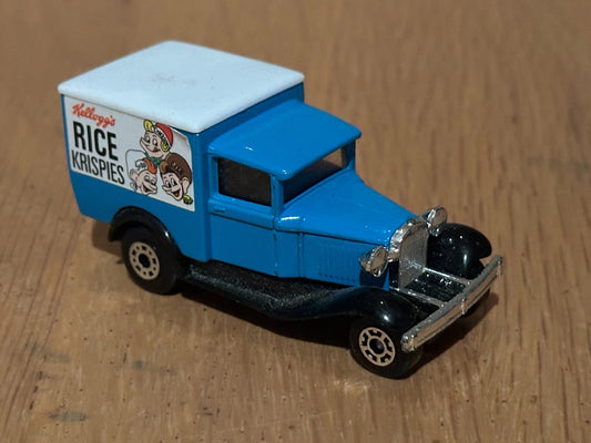 1979 Diecast Matchbox Model A Ford Van. Kellogg’s Rice Krispies. No Box.