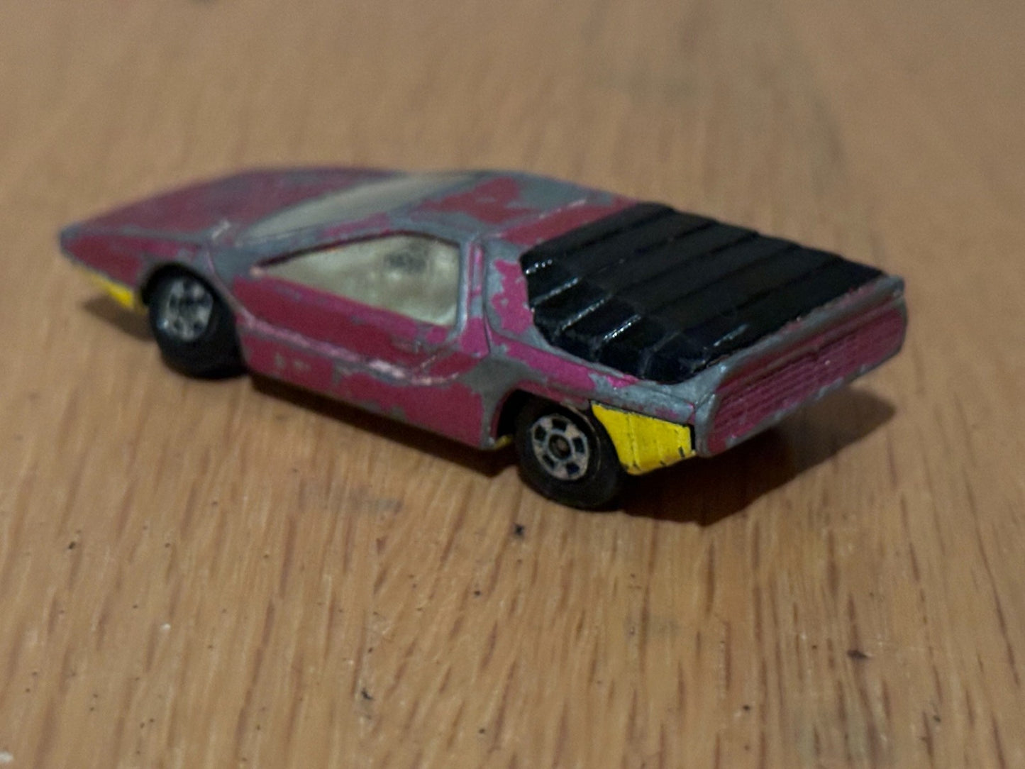 1970 Diecast Matchbox Superfast Series No.75 Alfa Carabo Hot Pink. No Box.