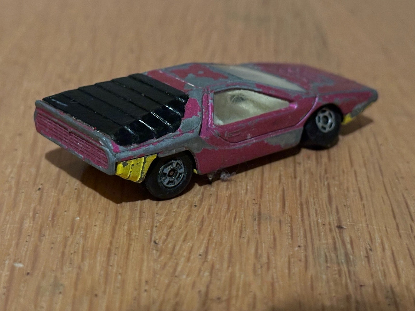 1970 Diecast Matchbox Superfast Series No.75 Alfa Carabo Hot Pink. No Box.