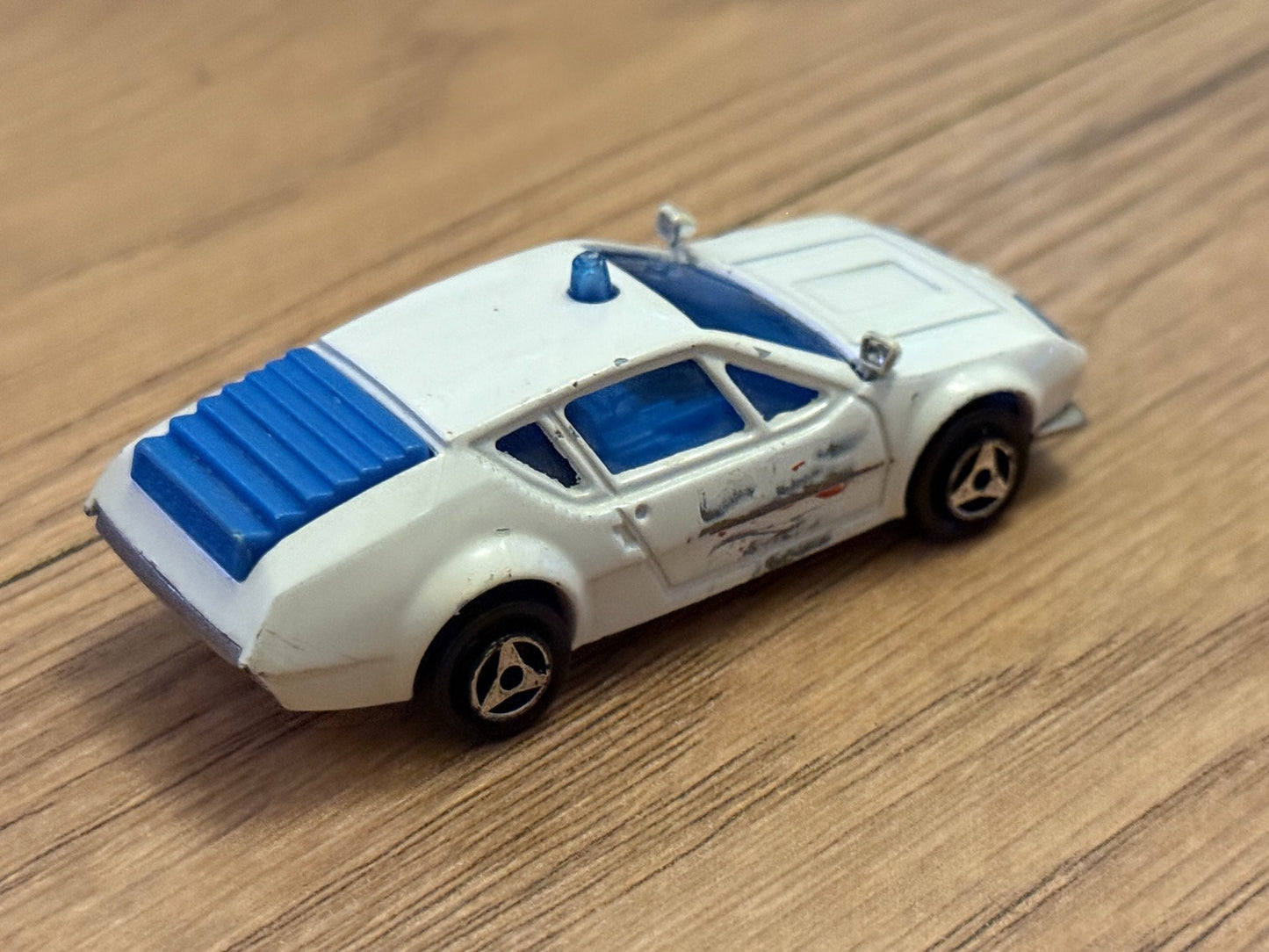 Diecast Majorette No. 219 Alpine A310 - Playworn (Missing SOS Stickers)
