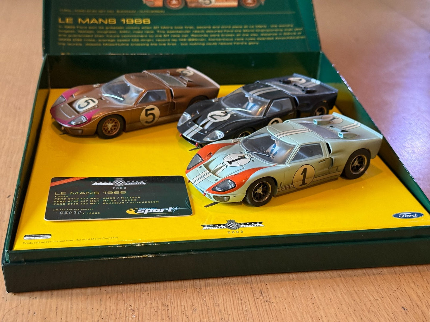 Scalexctric C2529A Goodwood Festival Of Speed 2003 Le Mans Box Set 1966 Ltd ed.