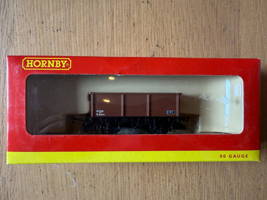 Hornby OO Gauge R6085 BR Mineral Open Wagon Stone B385640 BNIB