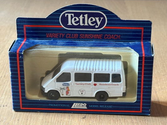 Lledo PM100001 Tetley Tea, Variety Club Sunshine Coach - Ford Transit