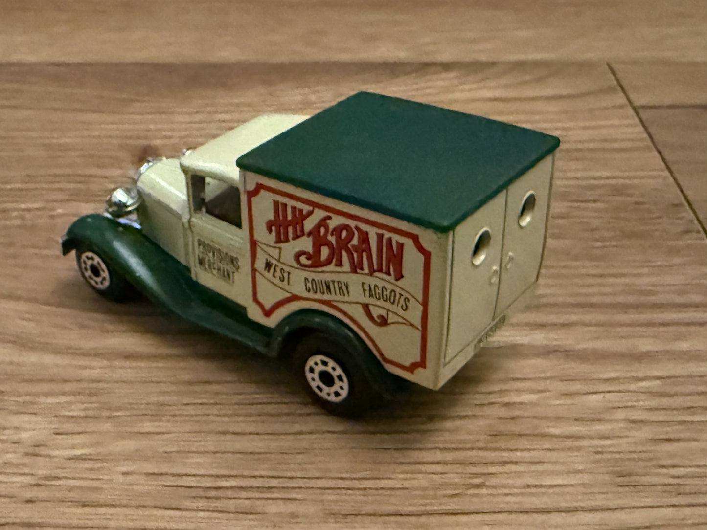 Matchbox MB-38 - Ford Model A Van - HH Brain West Country Faggots