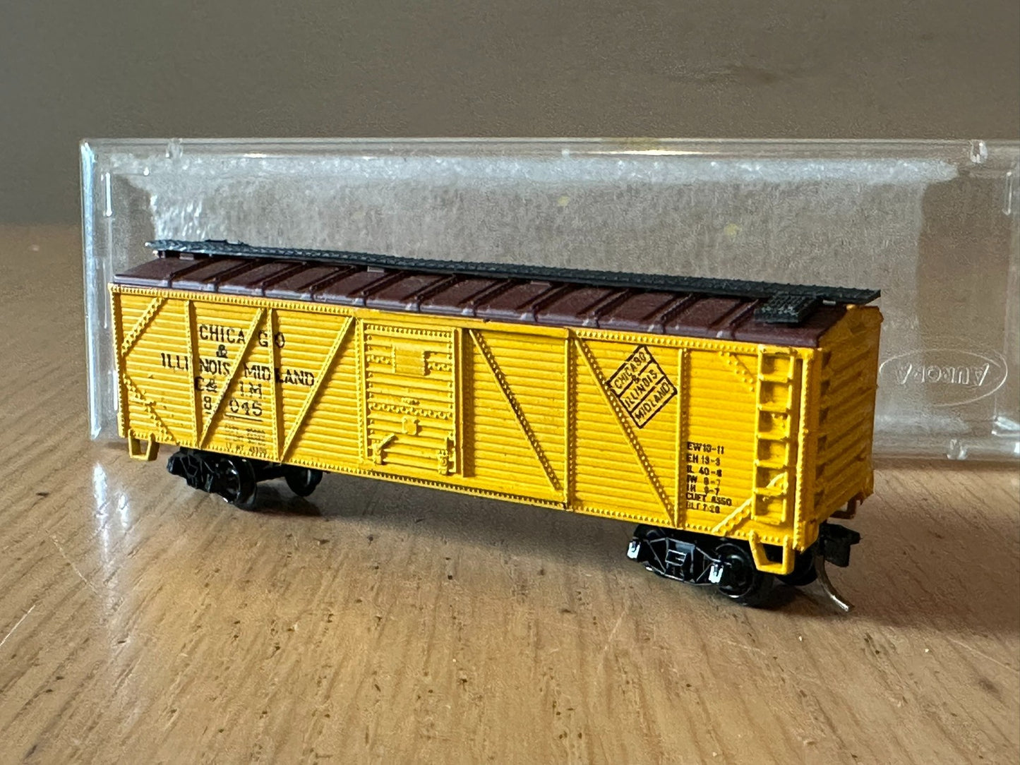 N Gauge US Outline Atlas 2365 Chicago & Illinois Midland Wood Boxcar C&IM8045