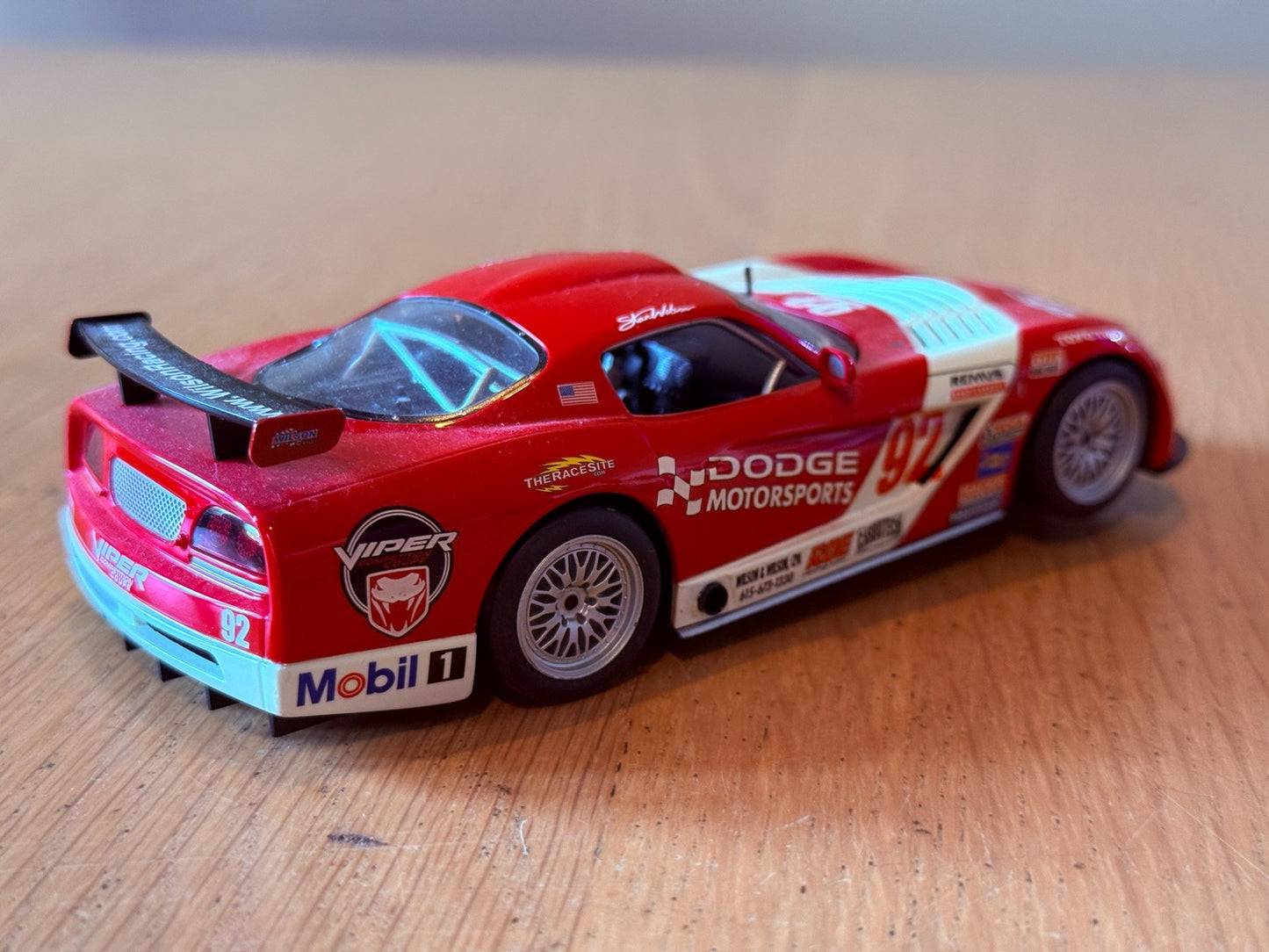 Scalextric 1/32 Slot Car - C2691D Red Dodge Viper No. 92