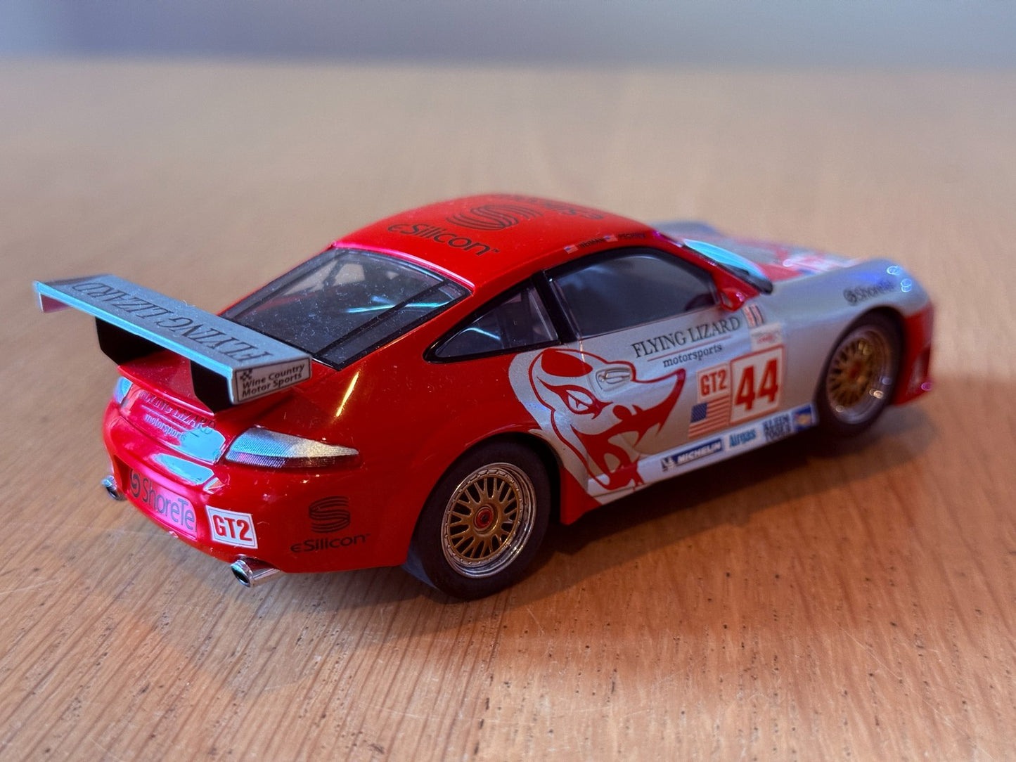 Scalextric 1/32 Slot Car - C2731 Porsche 911 GT3R Flying Lizard No. 44