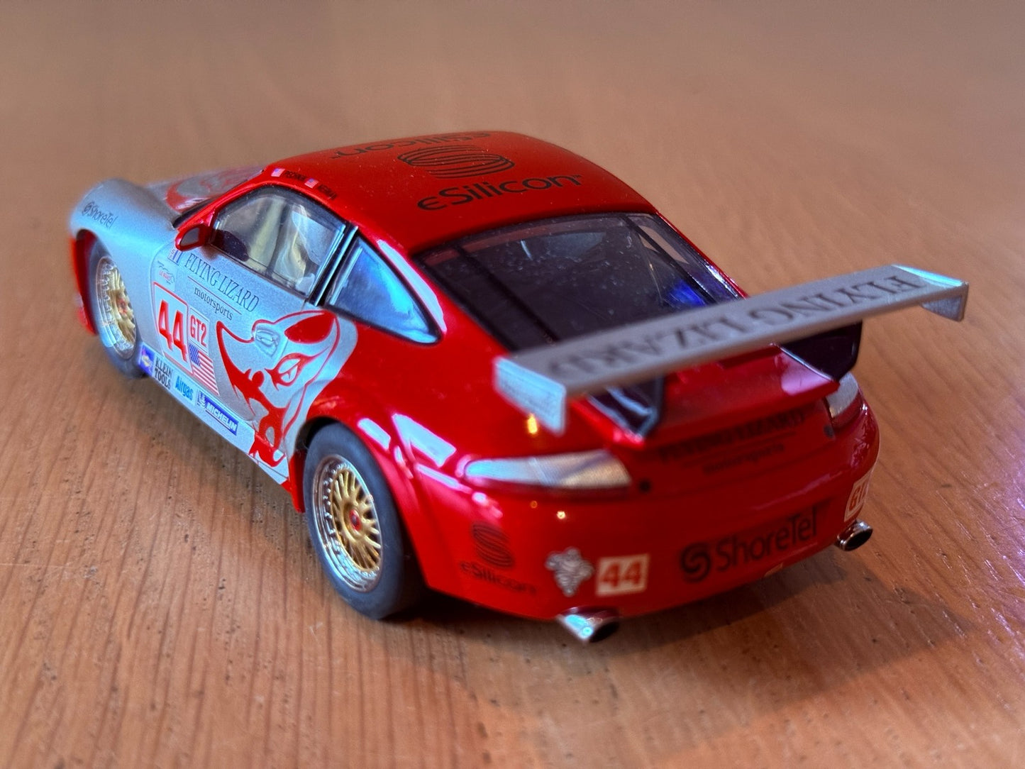 Scalextric 1/32 Slot Car - C2731 Porsche 911 GT3R Flying Lizard No. 44