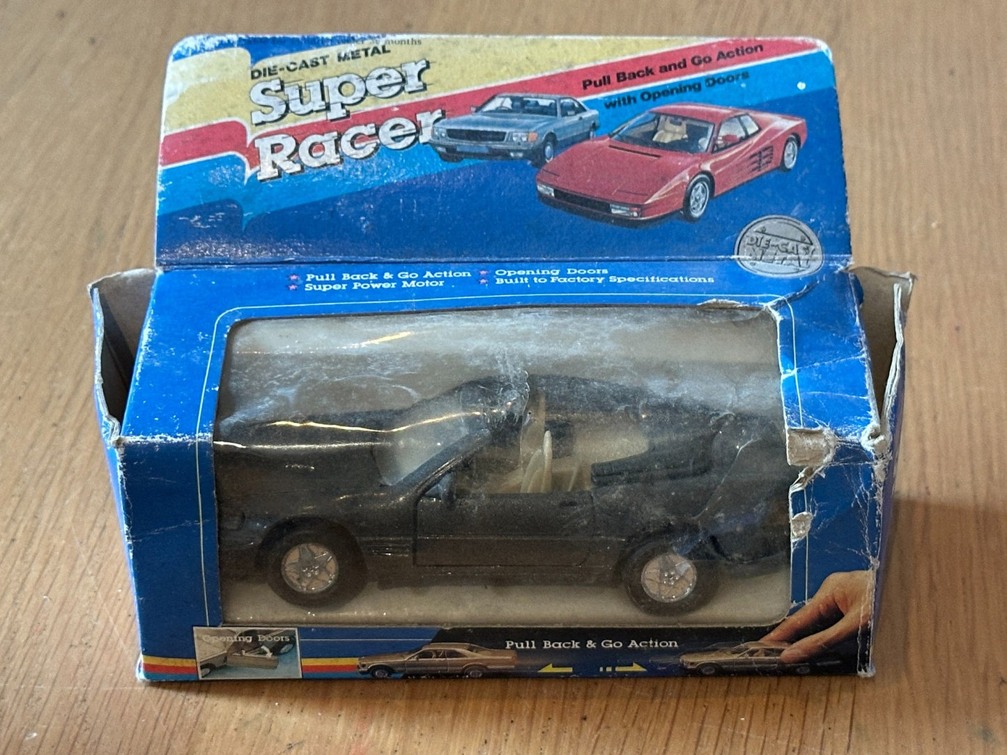 Welly Diecast Pull Back Super Racer - Mercedes 500SL